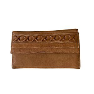 McGull Faux Leather Wallet Check Book Photo Credit card holder Brown